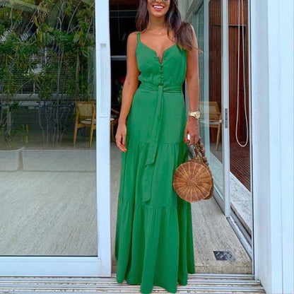 DressBetty - Women Backless  Strapless Maxi Dress
