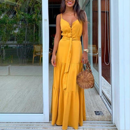 DressBetty - Women Backless  Strapless Maxi Dress