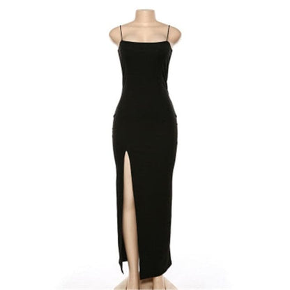 DressBetty - Backless  Strap Split Summer Dress