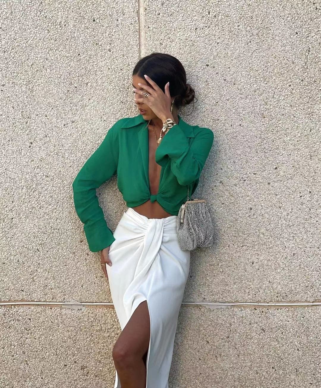 DressBetty - Vintage Elegant  V Neck Streetwears Blouses