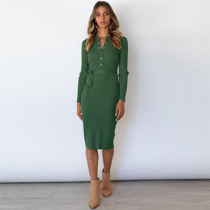 DressBetty - Elegant  Fashion Bandage Sweater Dress