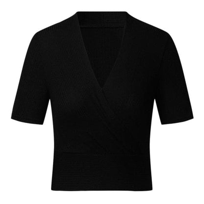 DressBetty - Womens Summer  Casual Solid Deep V Neck Blouse Tops