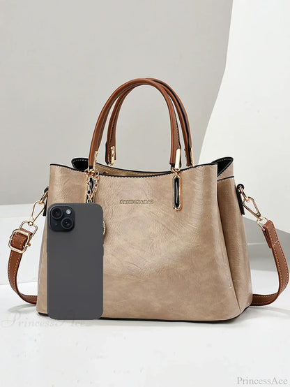 Pure Color Simple Senior Women's Crossbody Handbag