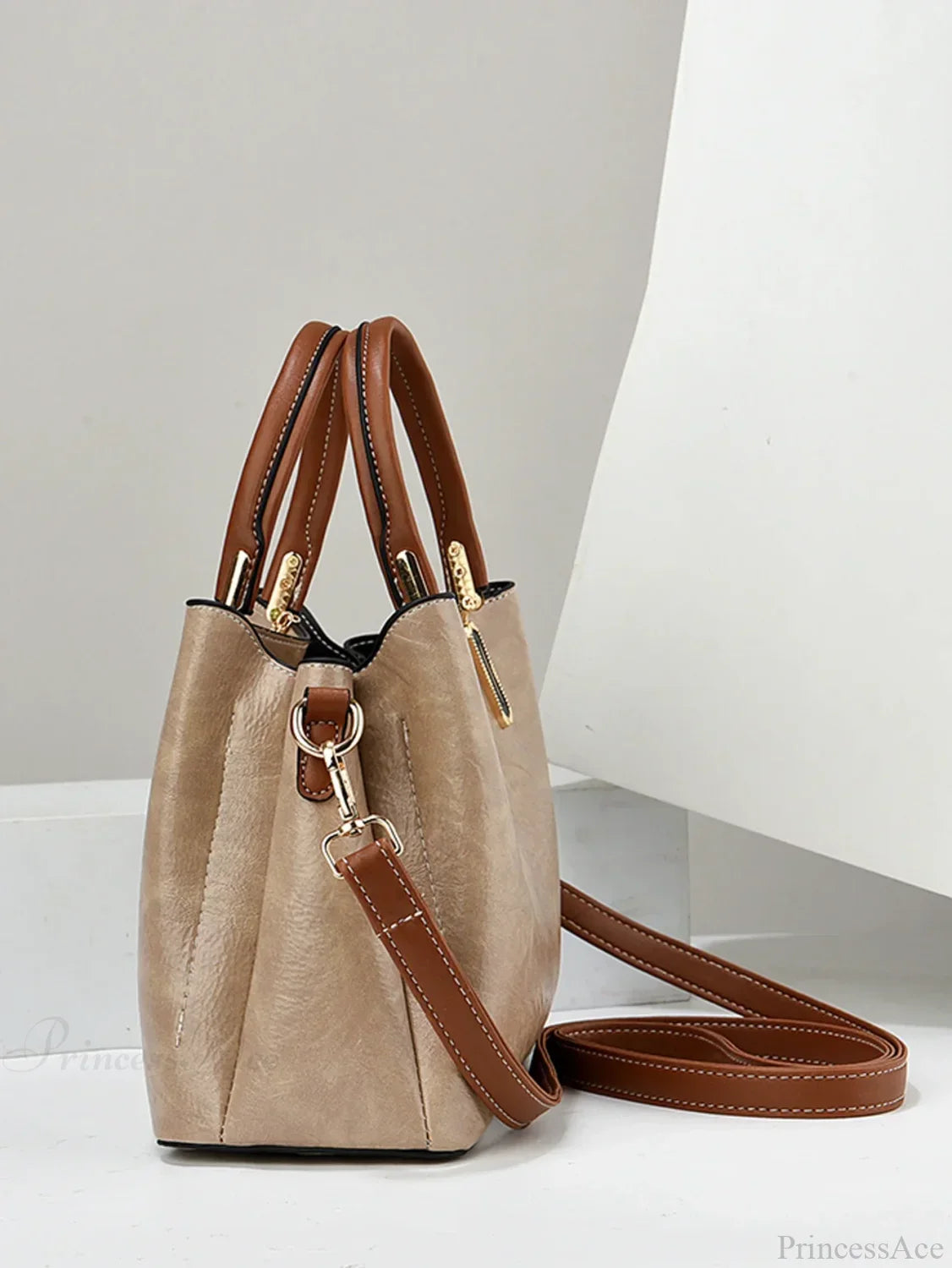 Pure Color Simple Senior Women's Crossbody Handbag