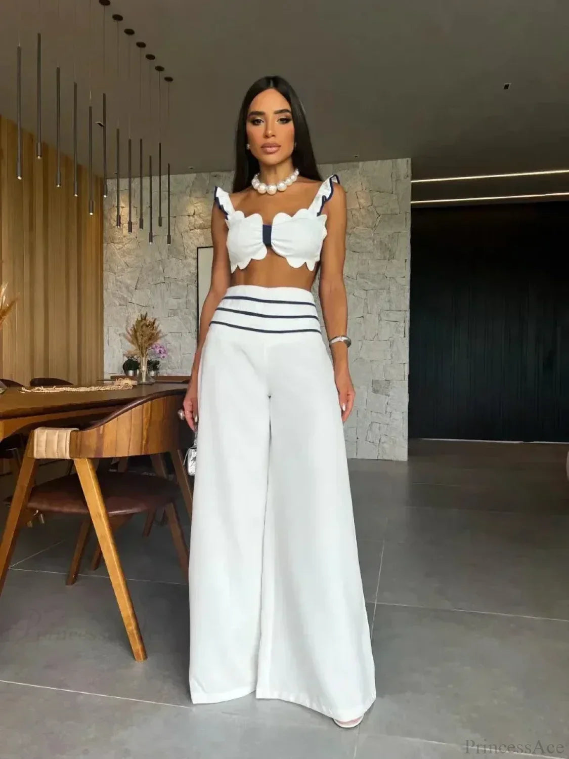 Conjunto de bikini push-up con traje de baño de lino de tres piezas