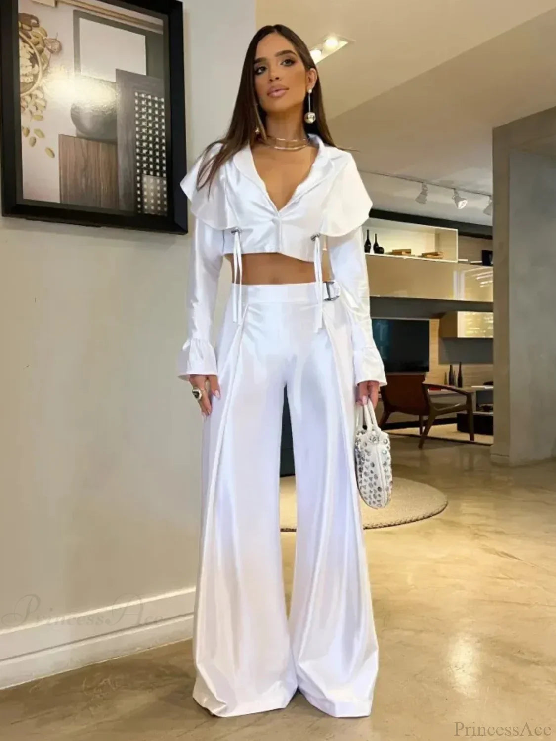 Conjunto de bikini push-up con traje de baño de lino de tres piezas