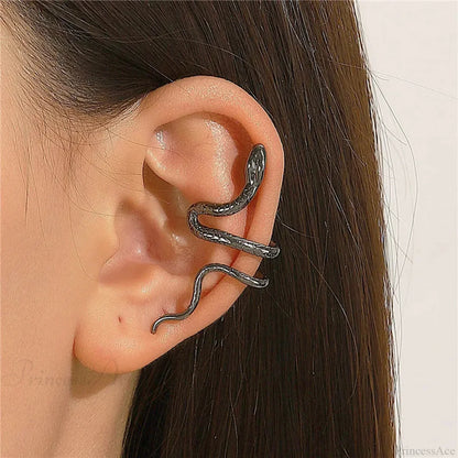 Rebel Dark Serpent False Cartilage Clip Earring