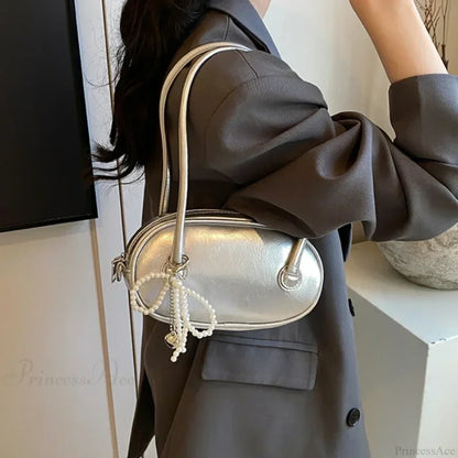 Red Casual Korean Style Underarm Shoulder Bag