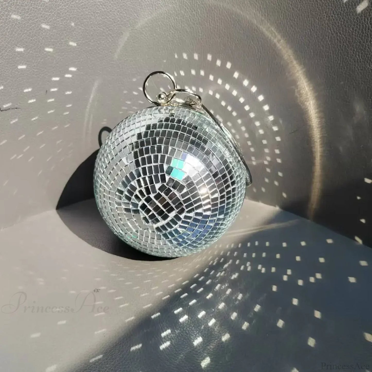 Reflective Disco Ball Party Clutch Wristlet