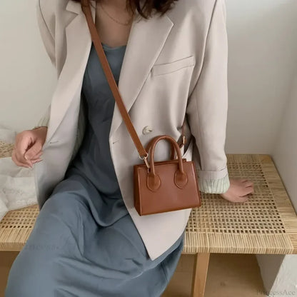Retro Mini Crossbody Square Handbag Women’s Shoulder Bag