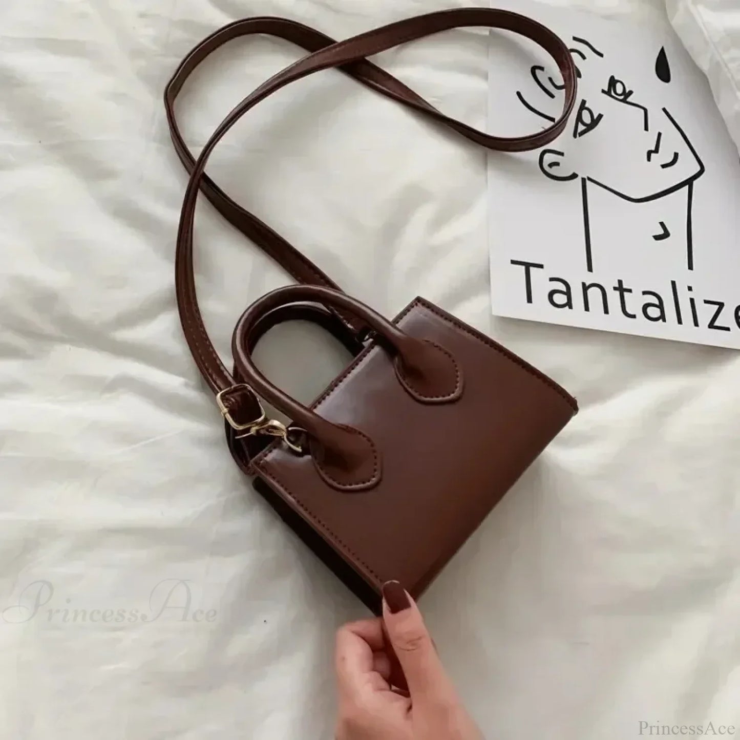 Retro Mini Crossbody Square Handbag Women’s Shoulder Bag