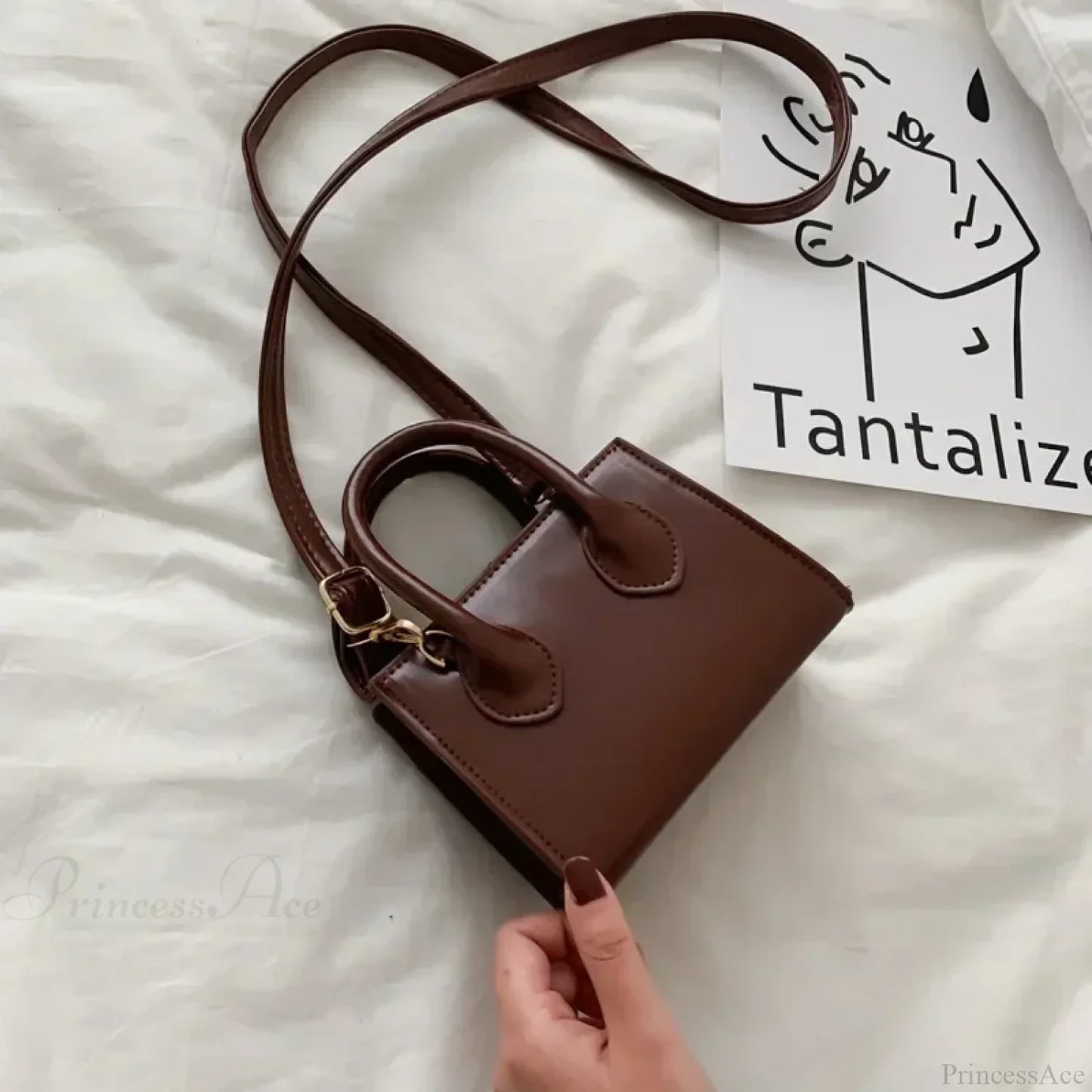 Retro Mini Crossbody Square Handbag Women’s Shoulder Bag