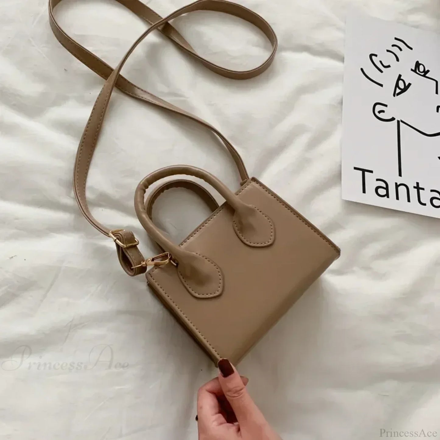 Retro Mini Crossbody Square Handbag Women’s Shoulder Bag
