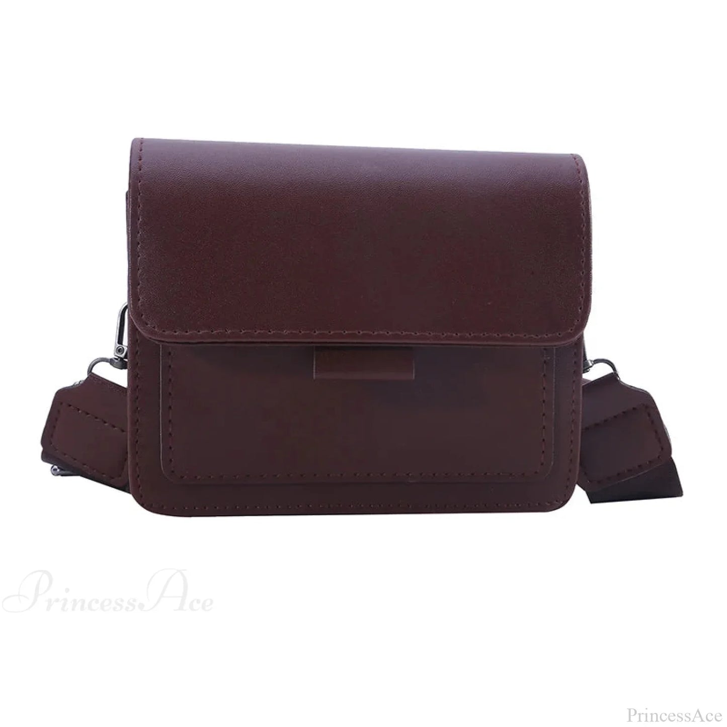Retro Square Wide Strap Crossbody