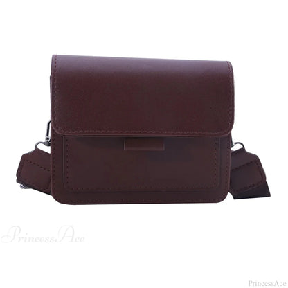 Retro Square Wide Strap Crossbody