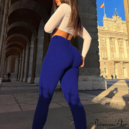 Retro Washed Slim Pencil Trousers