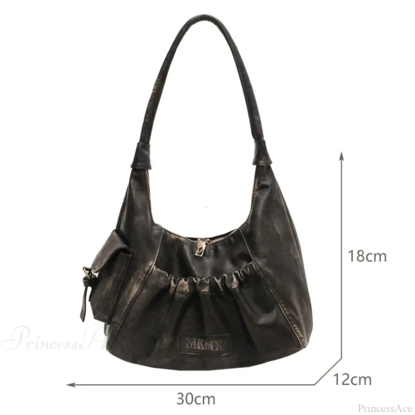 Retro Winter Leather Underarm Shoulder Bag