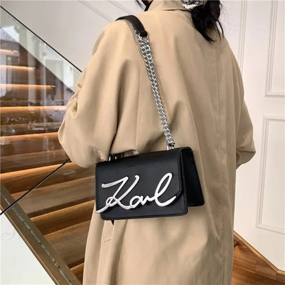 Retro Zipper Square Shoulder Tote Bag
