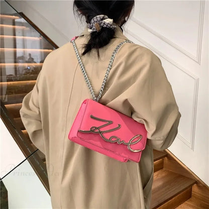 Retro Zipper Square Shoulder Tote Bag