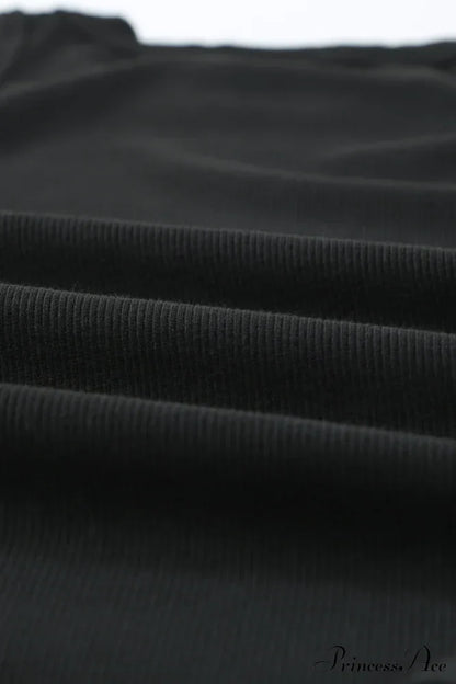 Ribbed Black Tank Top