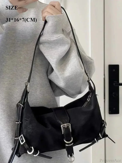 Richme Punk Chain Crossbody Shoulder Bag