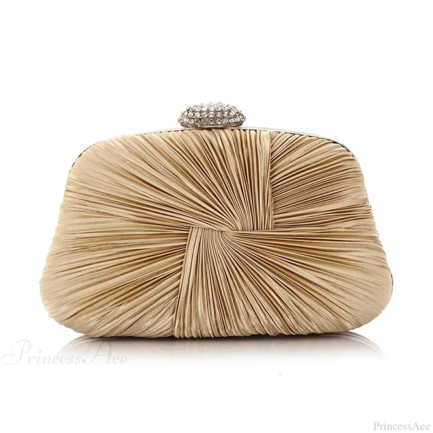 Royal Blue Pleat Pillow Shaped Clutch Bag Wedding Bridal Party Purse