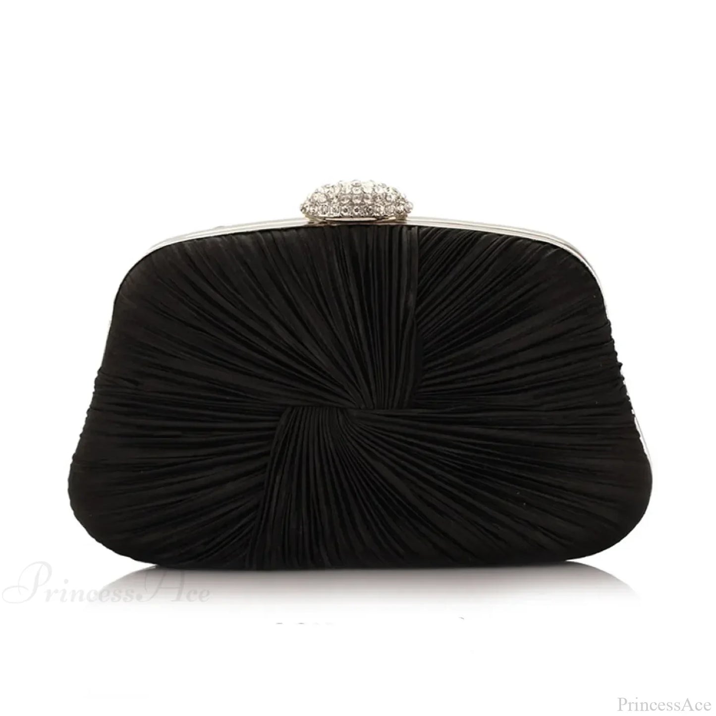 Royal Blue Pleat Pillow Shaped Clutch Bag Wedding Bridal Party Purse