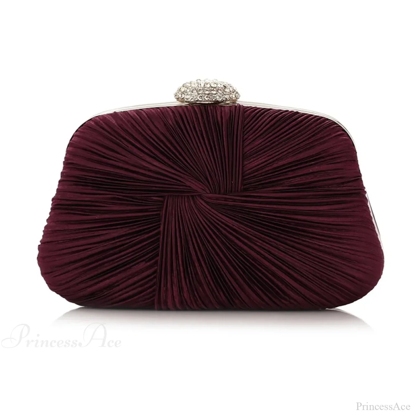 Royal Blue Pleat Pillow Shaped Clutch Bag Wedding Bridal Party Purse