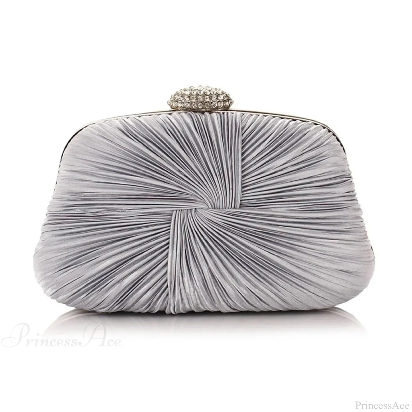 Royal Blue Pleat Pillow Shaped Clutch Bag Wedding Bridal Party Purse