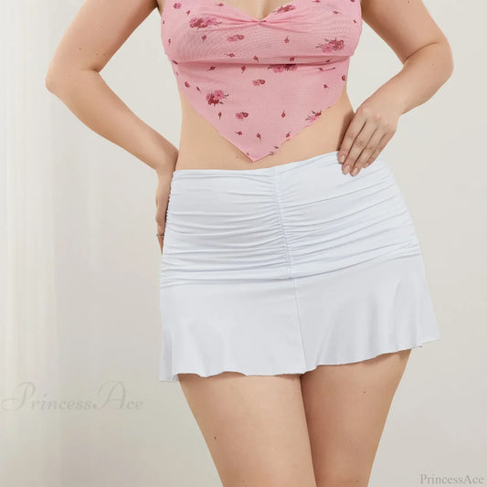 Ruched Sweet Wave Pleated Skirt