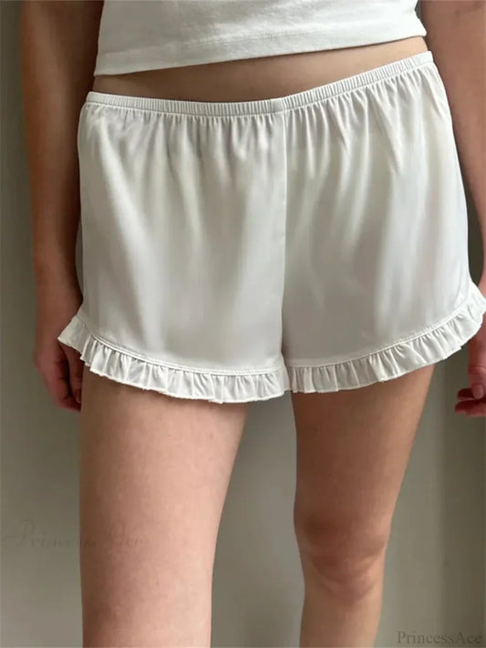 Ruffled Elastic Low Waist Short