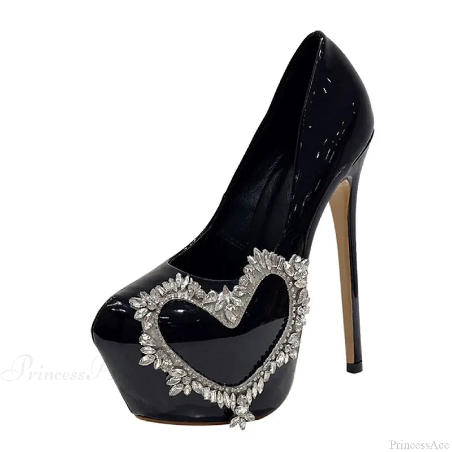 Runway Style Pink High-Heels Women Pumps Spring Autumn Round-Toe Crystal Platform Stiletto Wedding High Heel