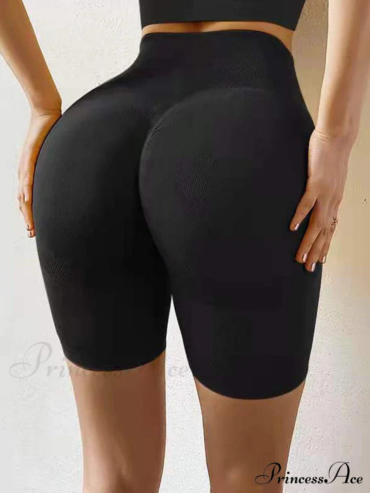Seamless High Waist Push Up Sexy Gym Black Sports Leggings
