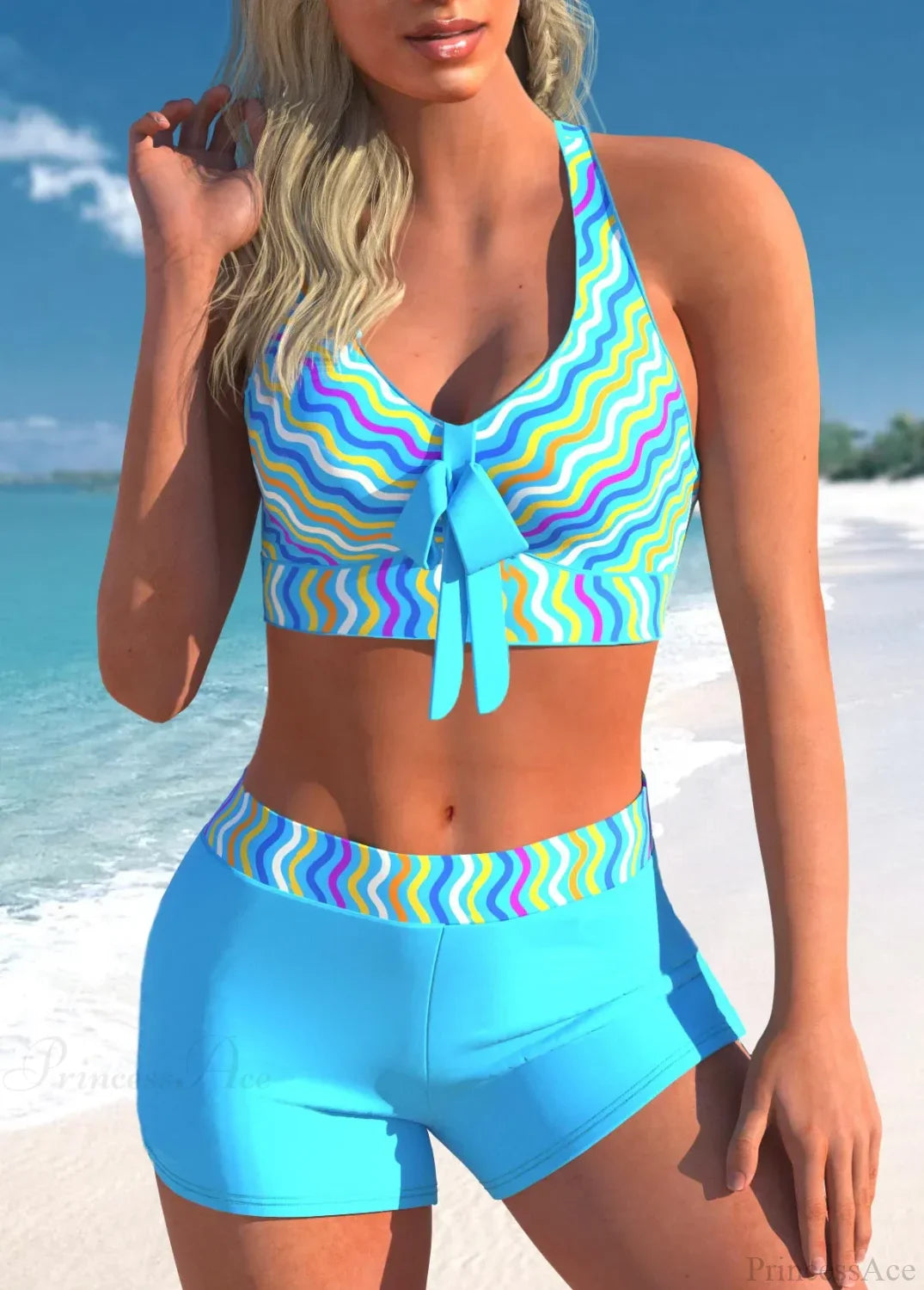 Conjunto de dos piezas para playa, sexy y único