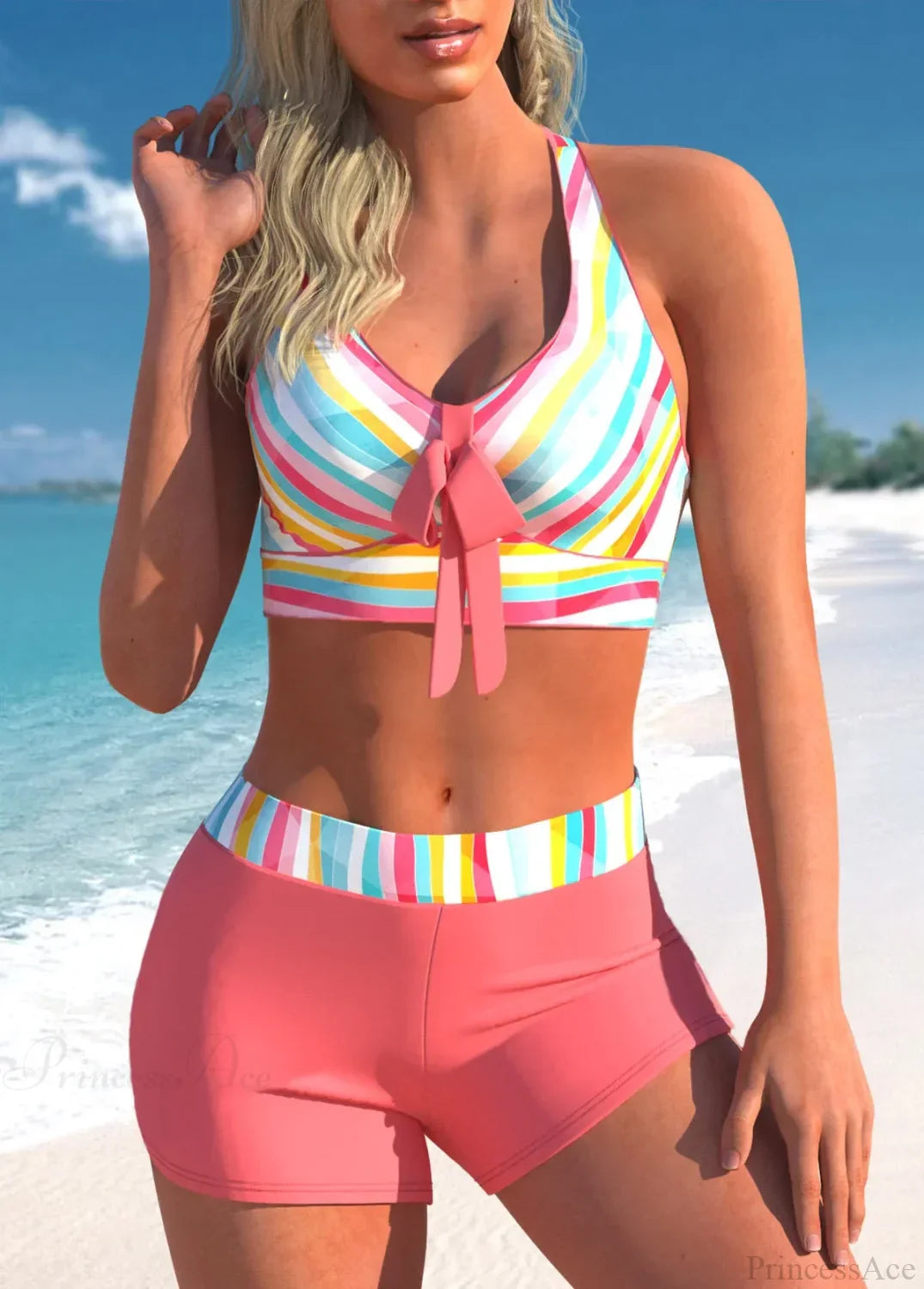 Conjunto de dos piezas para playa, sexy y único