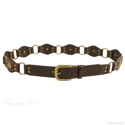 Seasoning Female Gothic Rivet Slim-Fit Belt