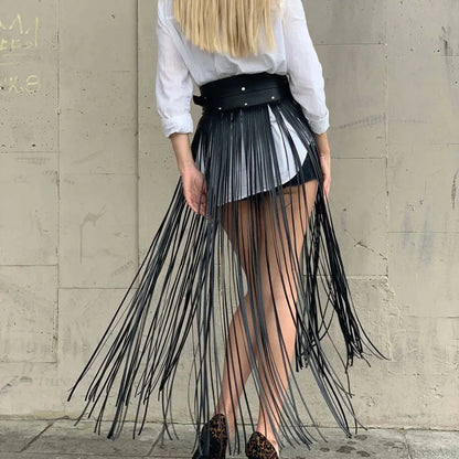 Seductive Gothic Leather Harness Waist Belt