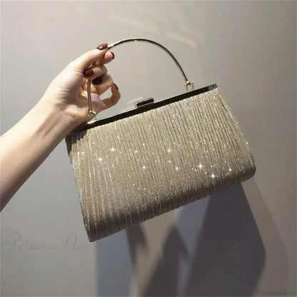 Sequin Moon Evening Clutch Bag Shoulder Bag