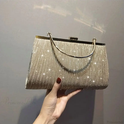 Sequin Moon Evening Clutch Bag Shoulder Bag