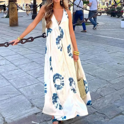 Sexy Backless Boho Dress