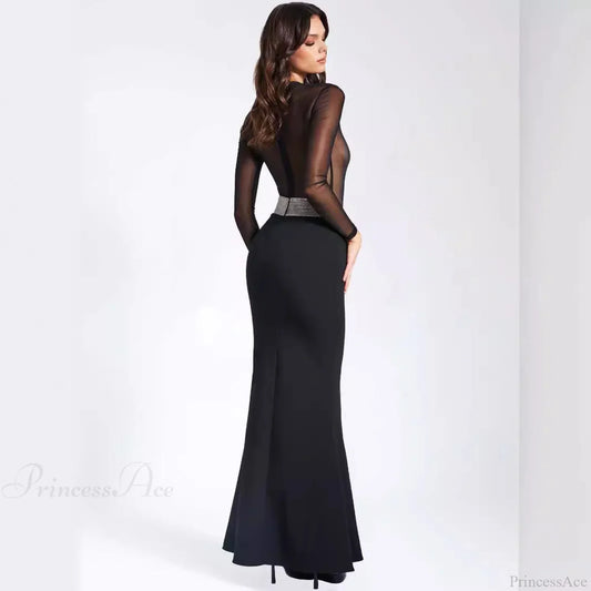Sexy Backless Rhinestone Party Dress Prom Dress
