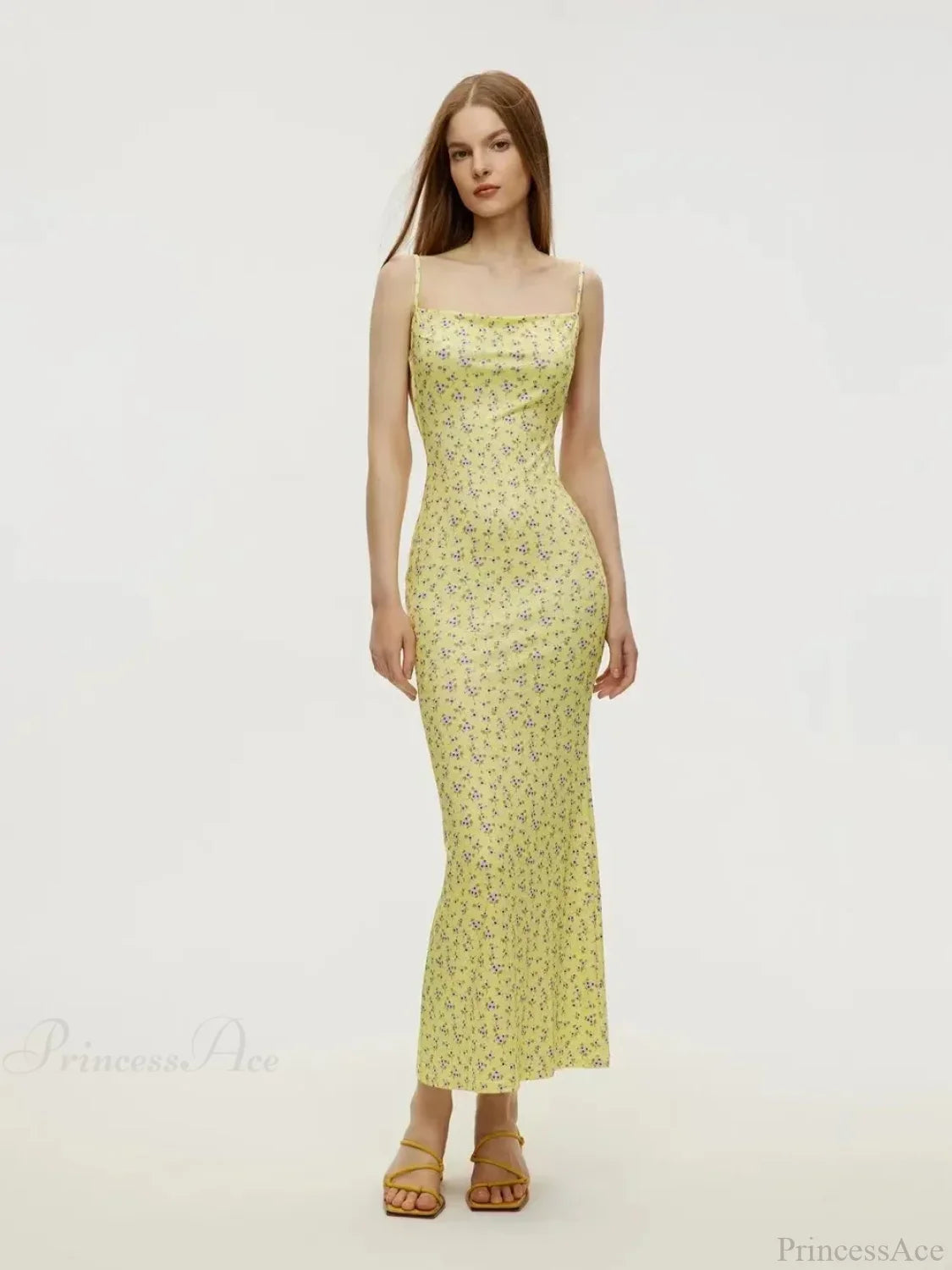 Sexy Backless Slimming Beach Floral Dress