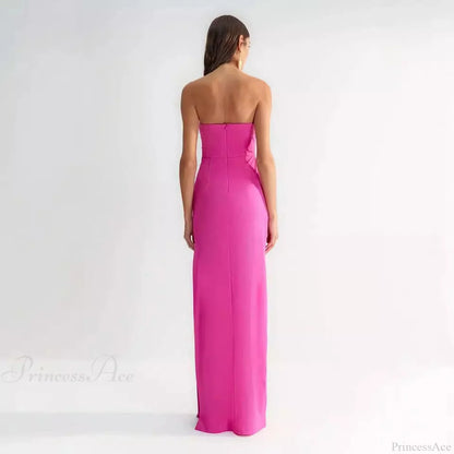 Sexy Cutout Strapless Sunflower Prom Dress