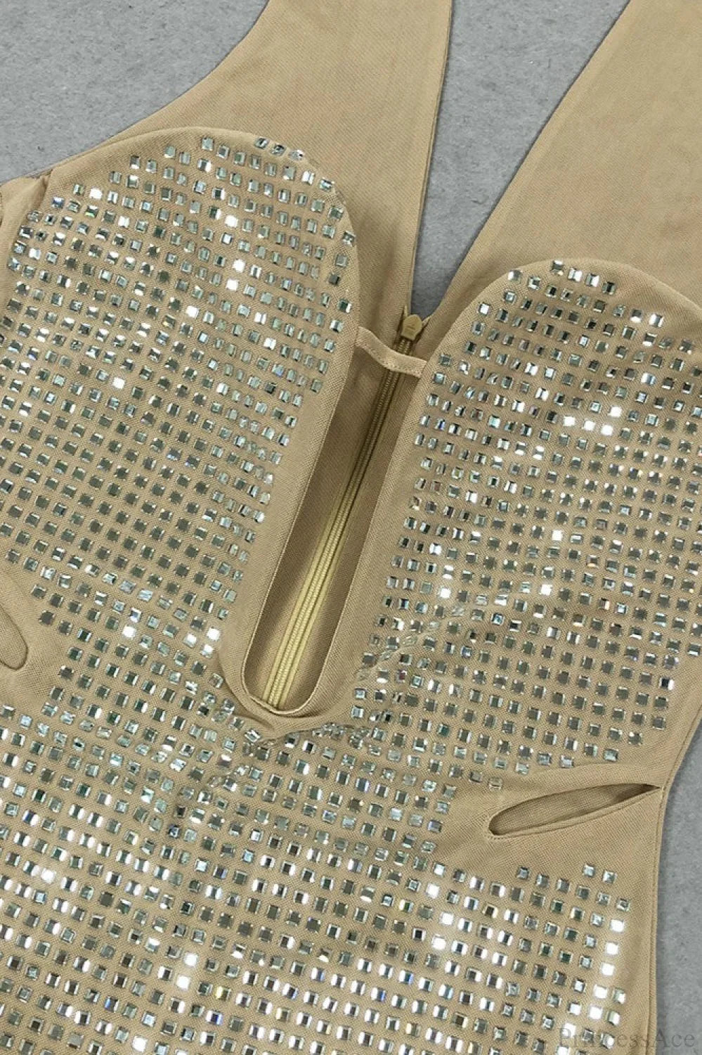 Sexy Fitted Strapless Beaded Evening Dress