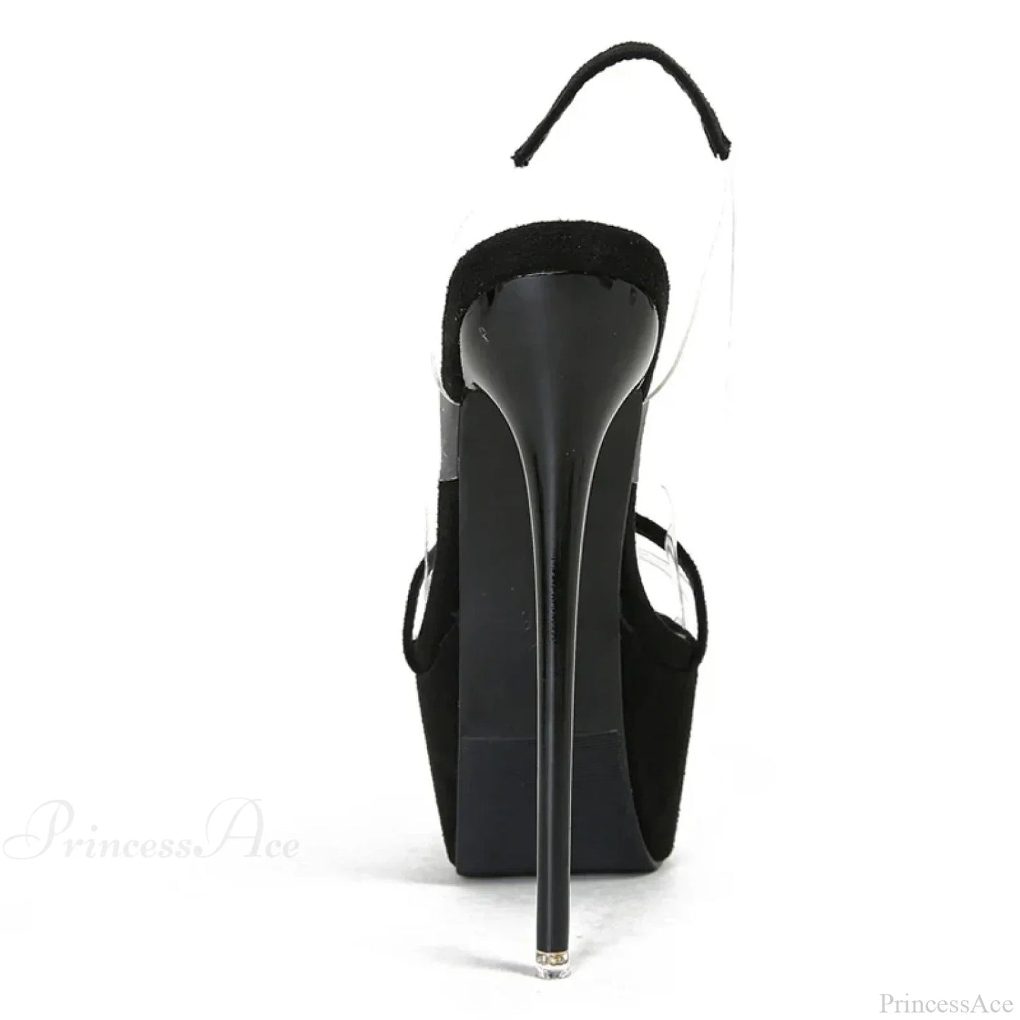 Sexy Snake-Print Back-Strap Platform Sandals Thick-Bottom Open-Toe Party Stripper Transparent High Heel