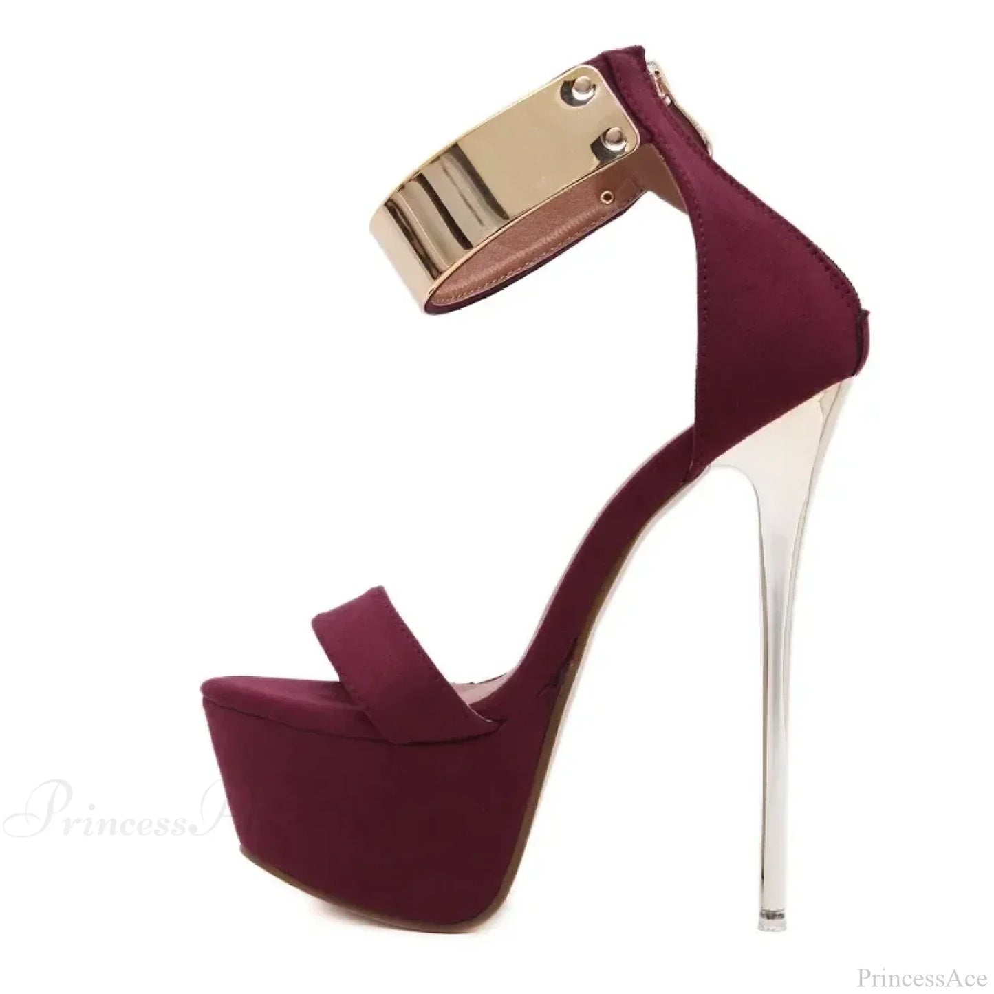 Sexy Women's Sandals 16CM High Heels Summer Open Toe Zippers Party Night Club High Heel