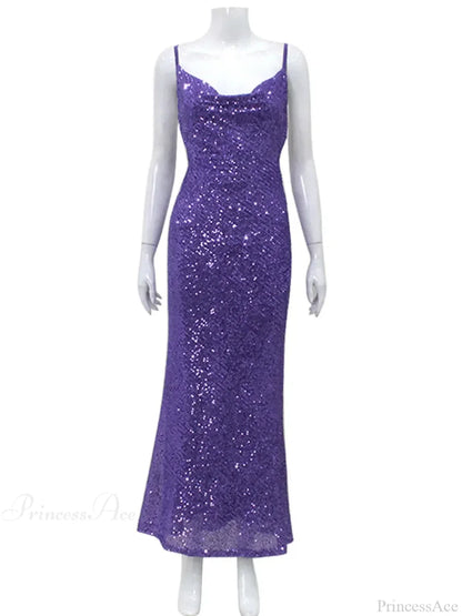 Shining Sequins Backless Sexy Club Women Dresses Spaghetti Strap Christmas Party Dress