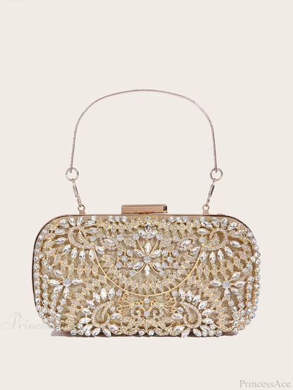 Shiny Corduroy Fashionable Dinner Party Wedding Clutch Bag