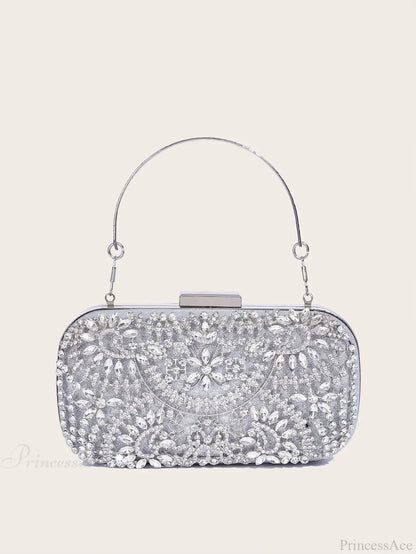 Shiny Corduroy Fashionable Dinner Party Wedding Clutch Bag