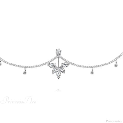 Shiny Metal Chain Dark Belly Ring